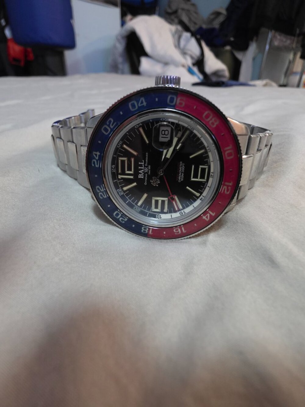 Ball Limited Edition Engineer III Maverick Automatic Black Dial Pepsi Bezel Men'